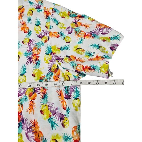 Tommy Bahama The Veracruz Cay Shirt Pineapple Hawaiian Colorful Aloha Men's 2XL - Picture 9 of 10